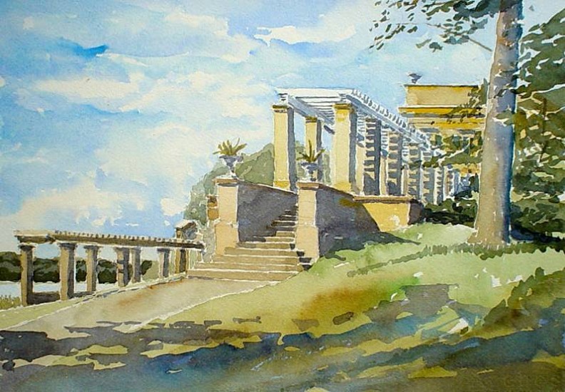 Stephen Harby, Gross Neugierde, Schloss Glienicke Berlin
2007, Watercolor on paper