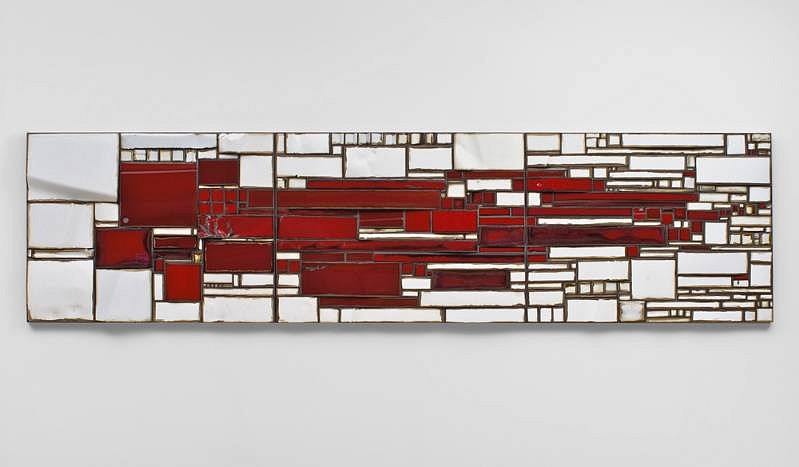 Scott McMillin, Blur
2011, Salvaged autobody parts and acrylic on panel