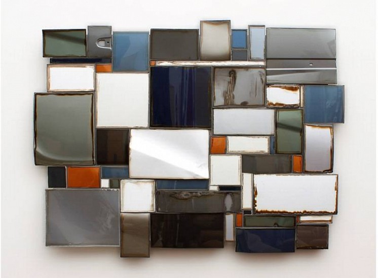 Scott McMillin, Rear View Mirror
2012, Salvaged autobody parts and acrylic on panel