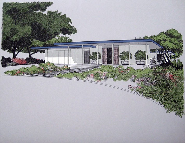 Carlos Diniz, Monarch Bay Homes, Regency Modern Style
1961, Silkscreen on paper