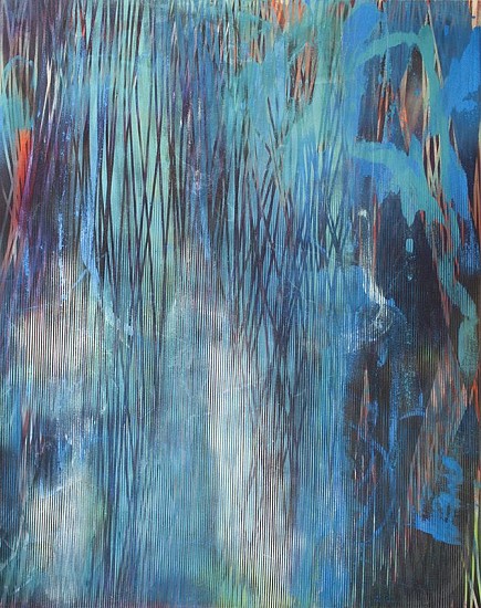 Chris Trueman, GR
2014, Acrylic and acrylic spray paint on canvas