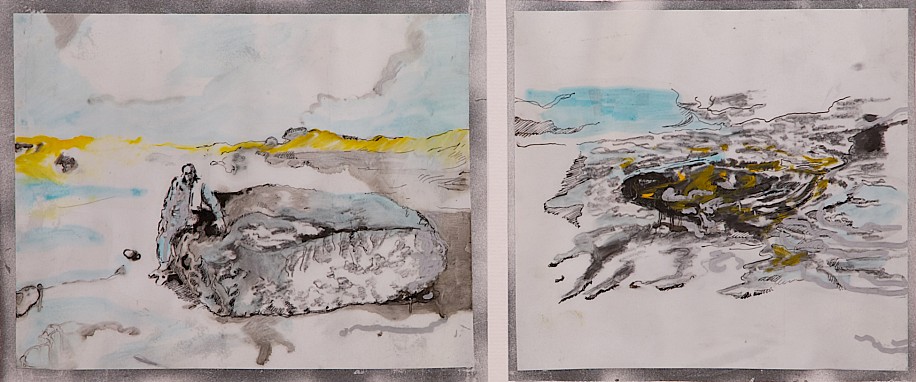 Adam Berg, Evidence 2
2010, Pencil and oil on paper and vellum