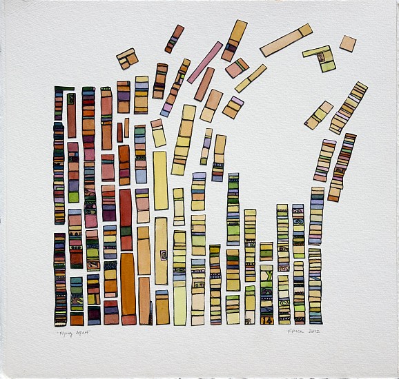 Laurie Frick, Flying Apart
2012, Cut paper, watercolor and ink on 300 lb paper