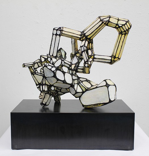 Maura Bendett, Untitled (Small Sculpture)
2012, Powder coated steel, museum board, acrylic, hot glue, cement