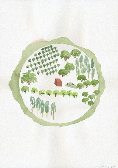 Frederick Fisher, Signal 10
2010, Watercolor and graphite on paper