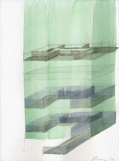 Frederick Fisher, Uffiz 2
2010, Watercolor and graphite on paper
