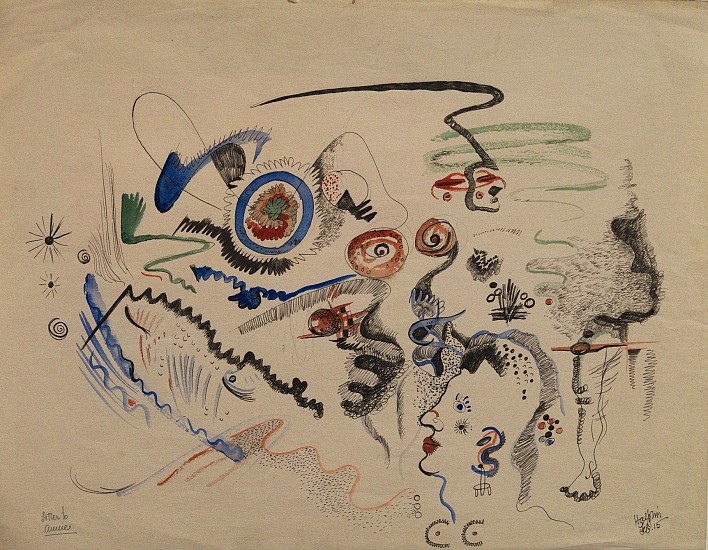 Lawrence Halprin, Letter to Annie
C. 1944/5, Ink and watercolor on paper