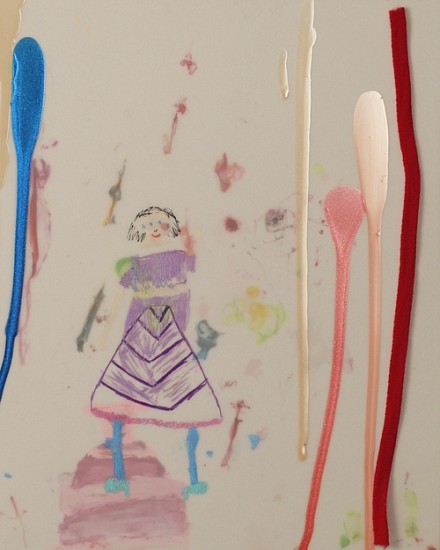 Kendell Carter, Meezus: Figure
2014, Watercolor, graphite, latex, on Duralar